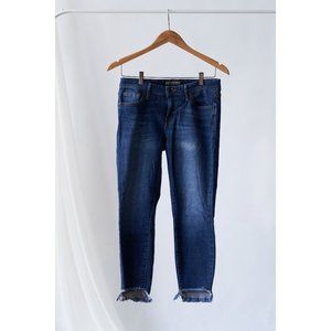 Guess Cropped High-Low Jeans